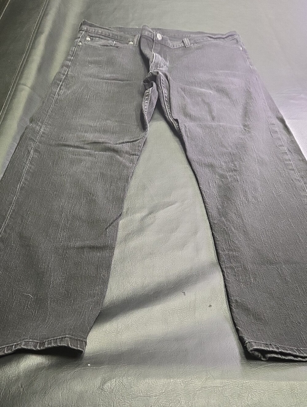 Levi's 514 Straight Black Jeans with Yellow Patch